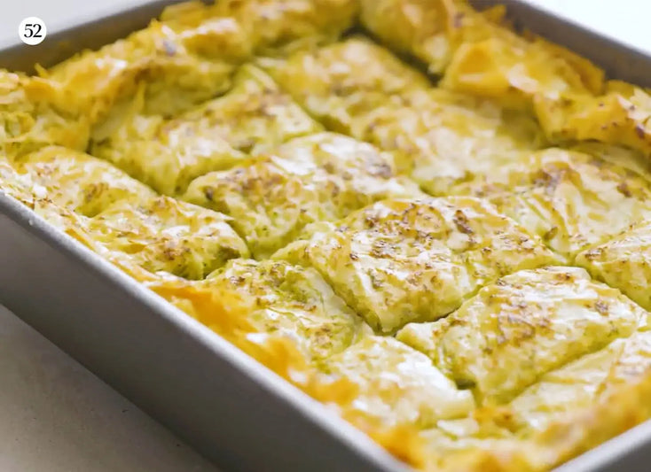 Vermont Creamery Eggplant & Shishito Phyllo Pie